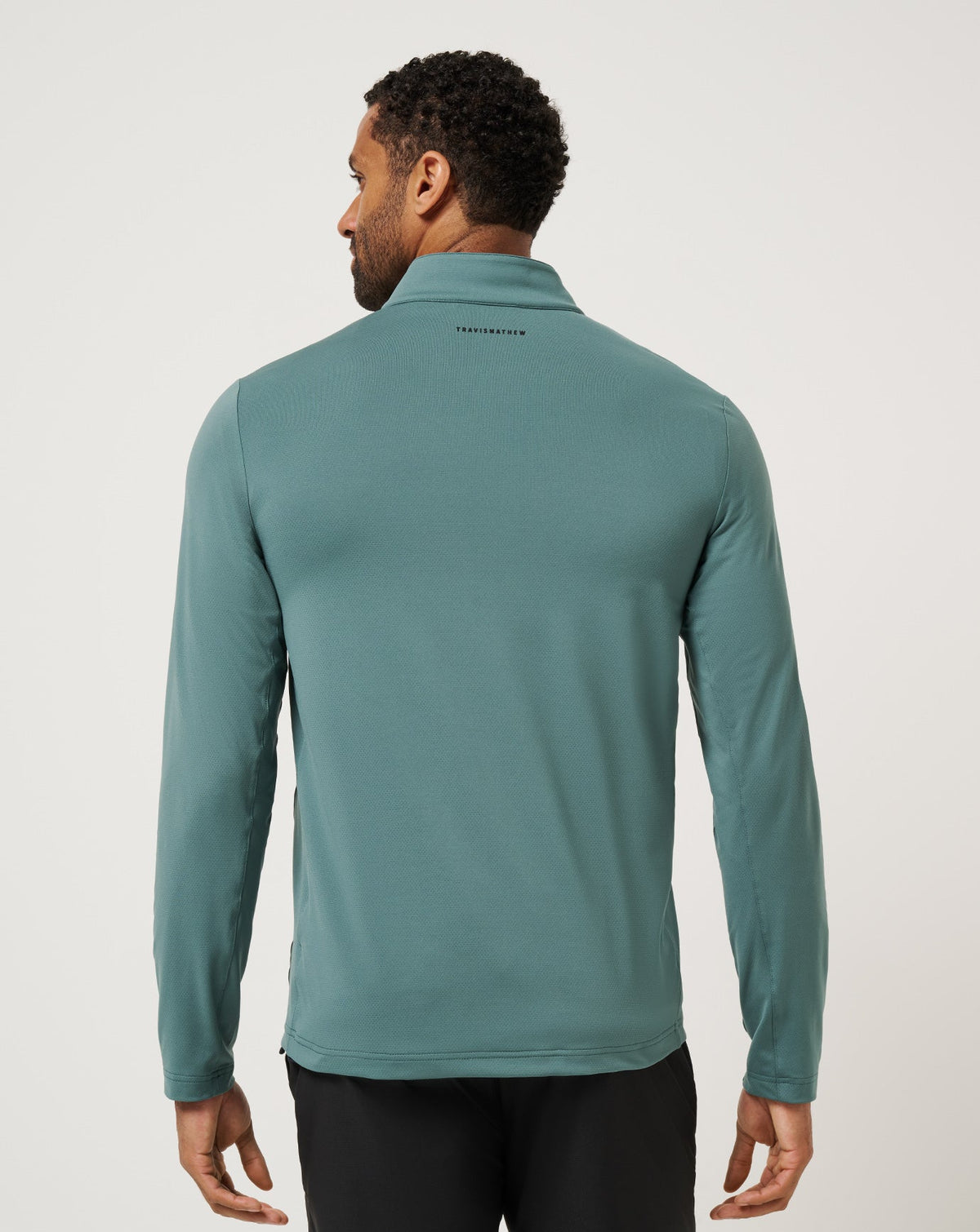 Heater Pro Quarter Zip Silver Pine | Travis Mathew