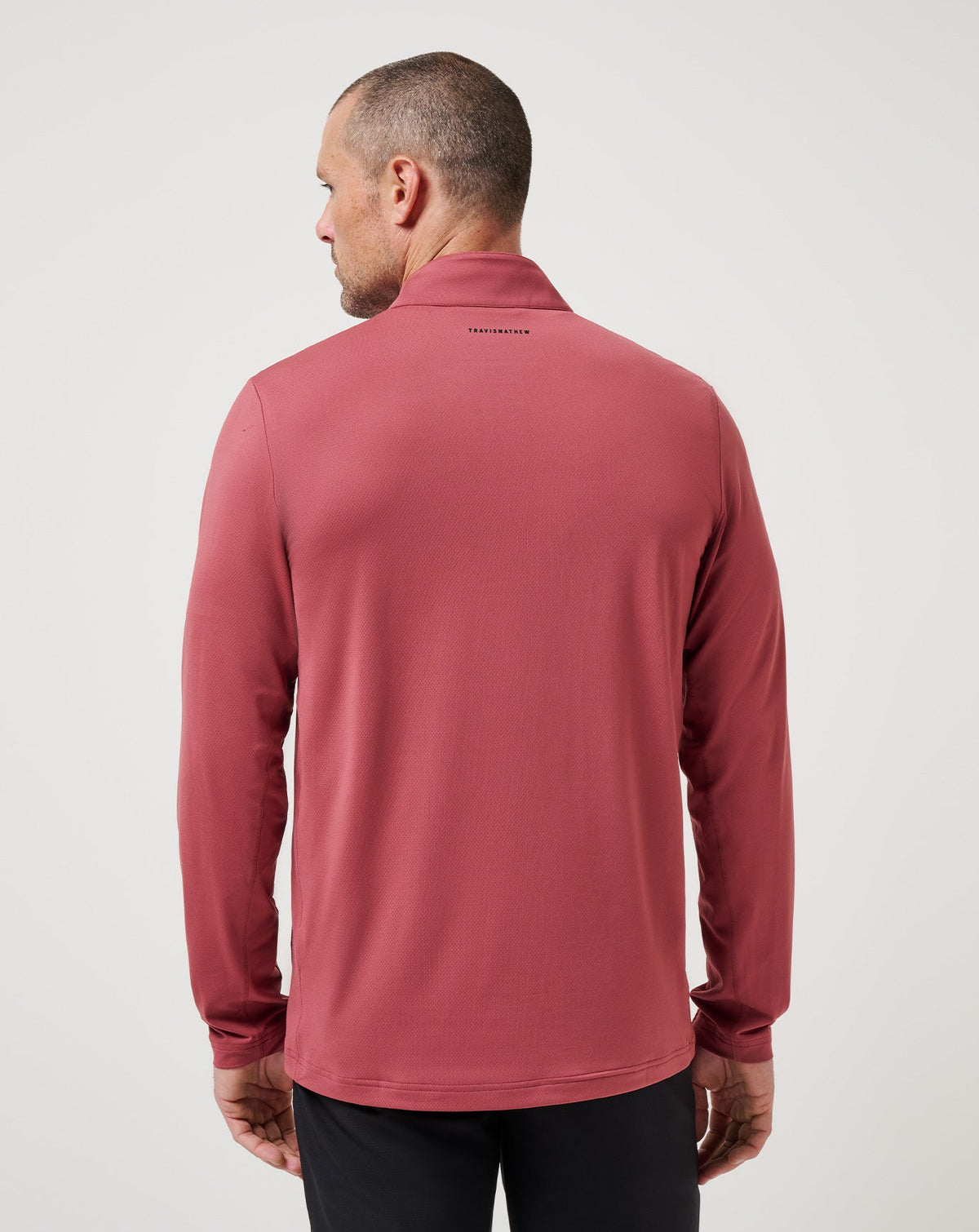 Heater Pro Quarter Zip Roan Rouge | Travis Mathew