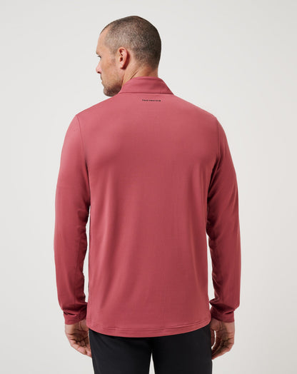 Heater Pro Quarter Zip Roan Rouge | Travis Mathew
