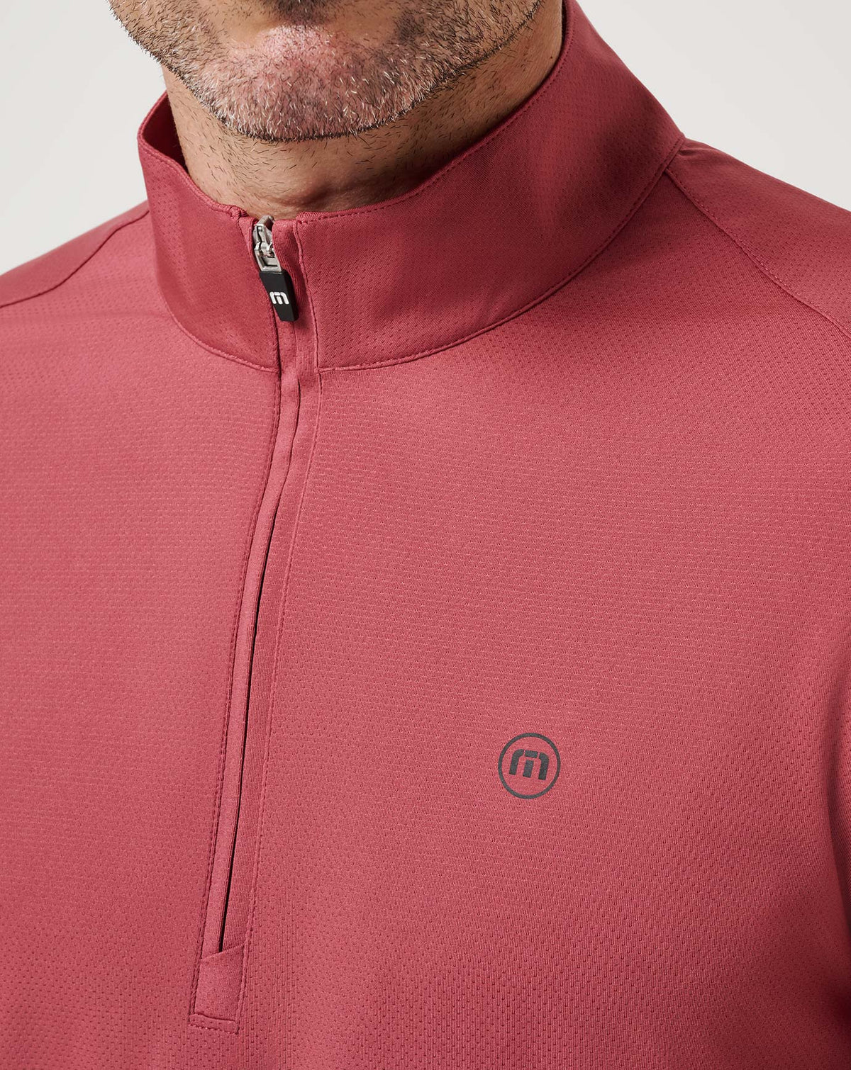 Heater Pro Quarter Zip Roan Rouge | Travis Mathew