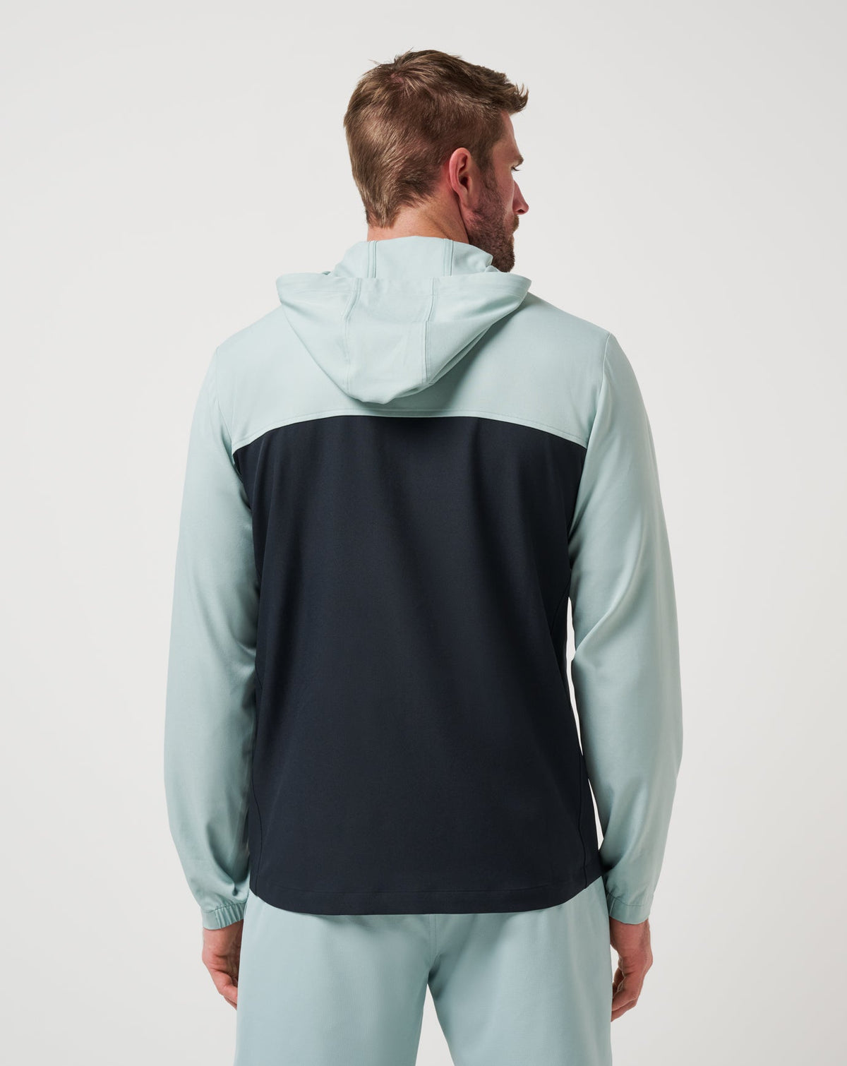Coin Toss Quarter Zip Hoodie Gray Mist | Travis Mathew