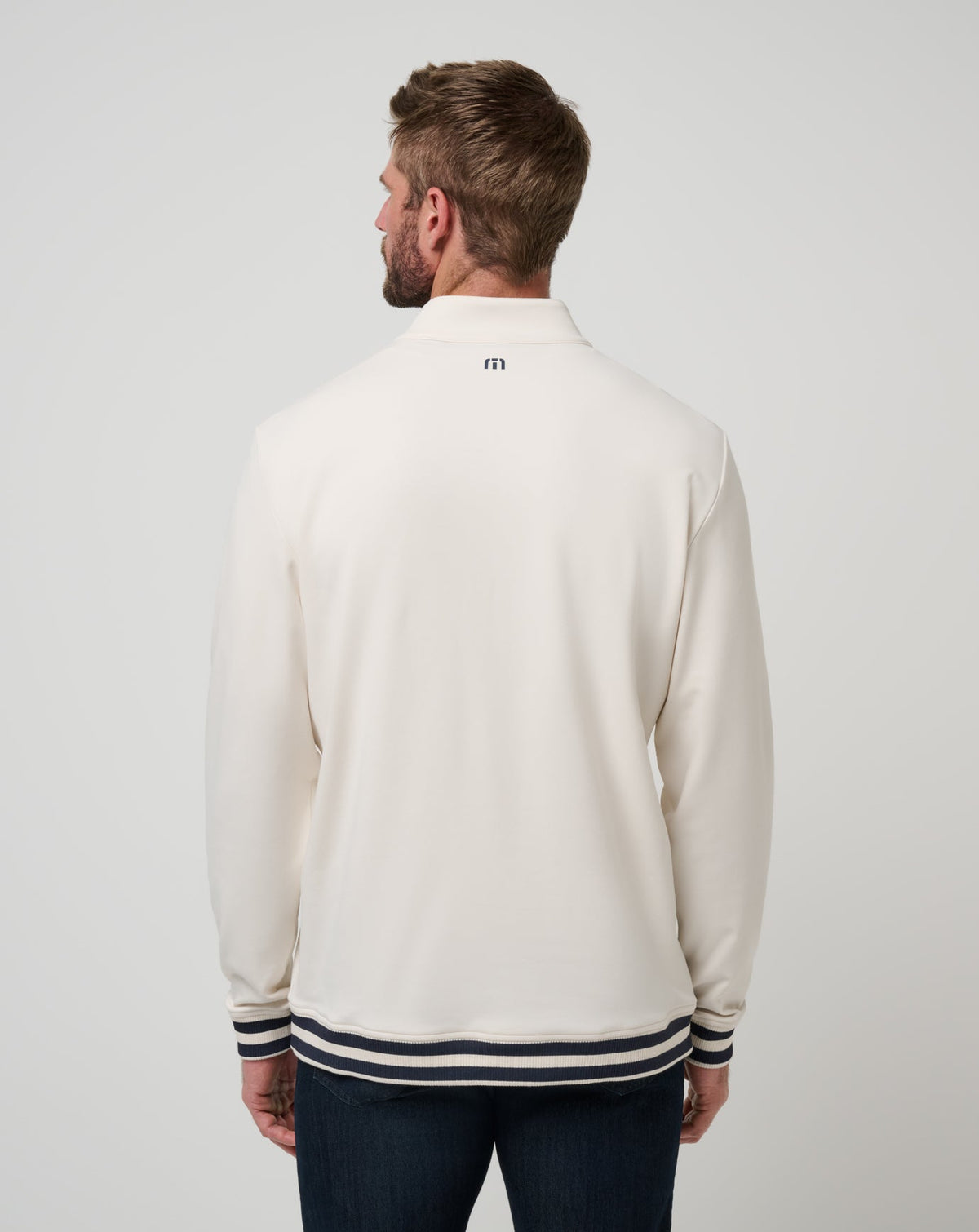 Happier Hour Quarter Zip Birch | Travis Mathew