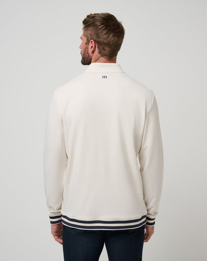 Happier Hour Quarter Zip Birch | Travis Mathew