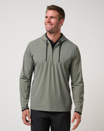 Hero Hour Tech Hoodie Dark Olive | Travis Mathew