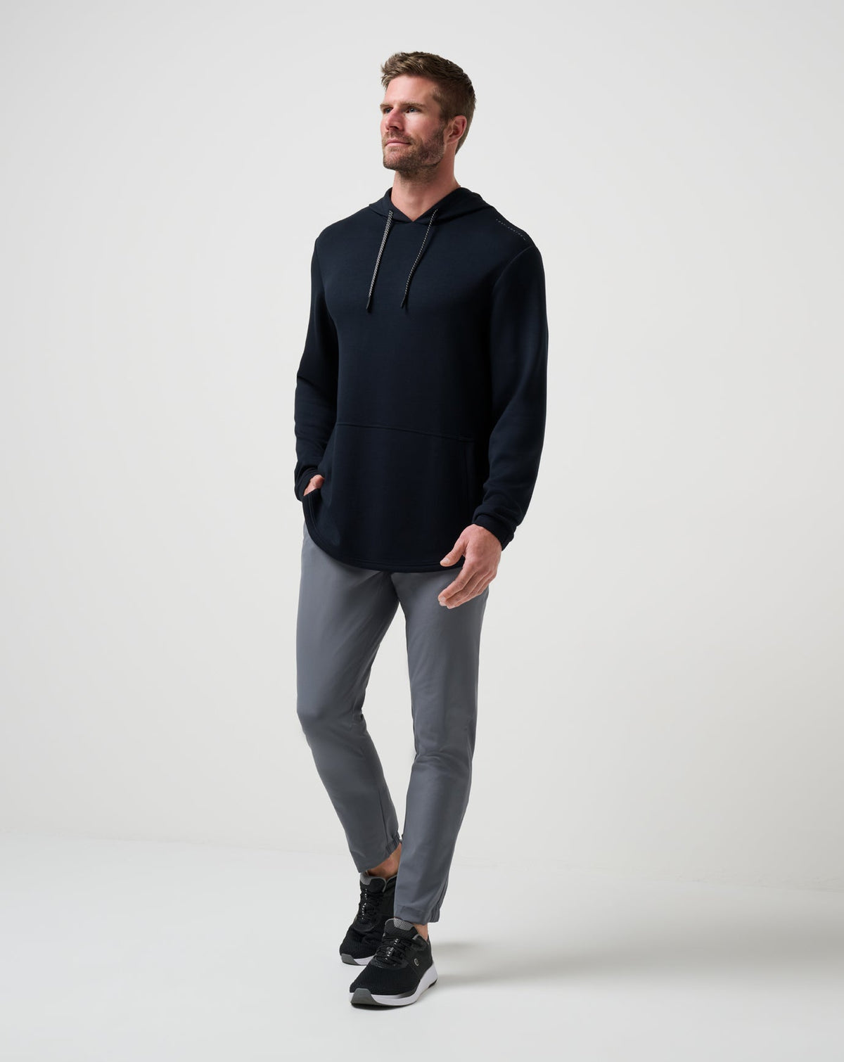 Fibercloud Hoodie Black | Travis Mathew