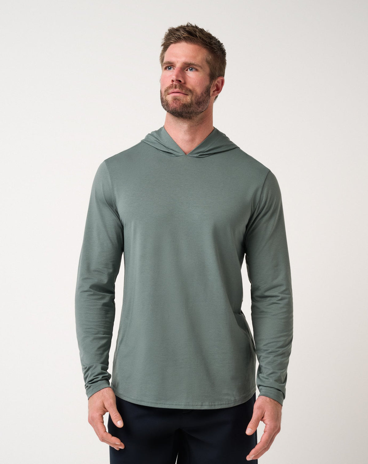Performance Jersey Hoodie Balsam Green | Travis Mathew