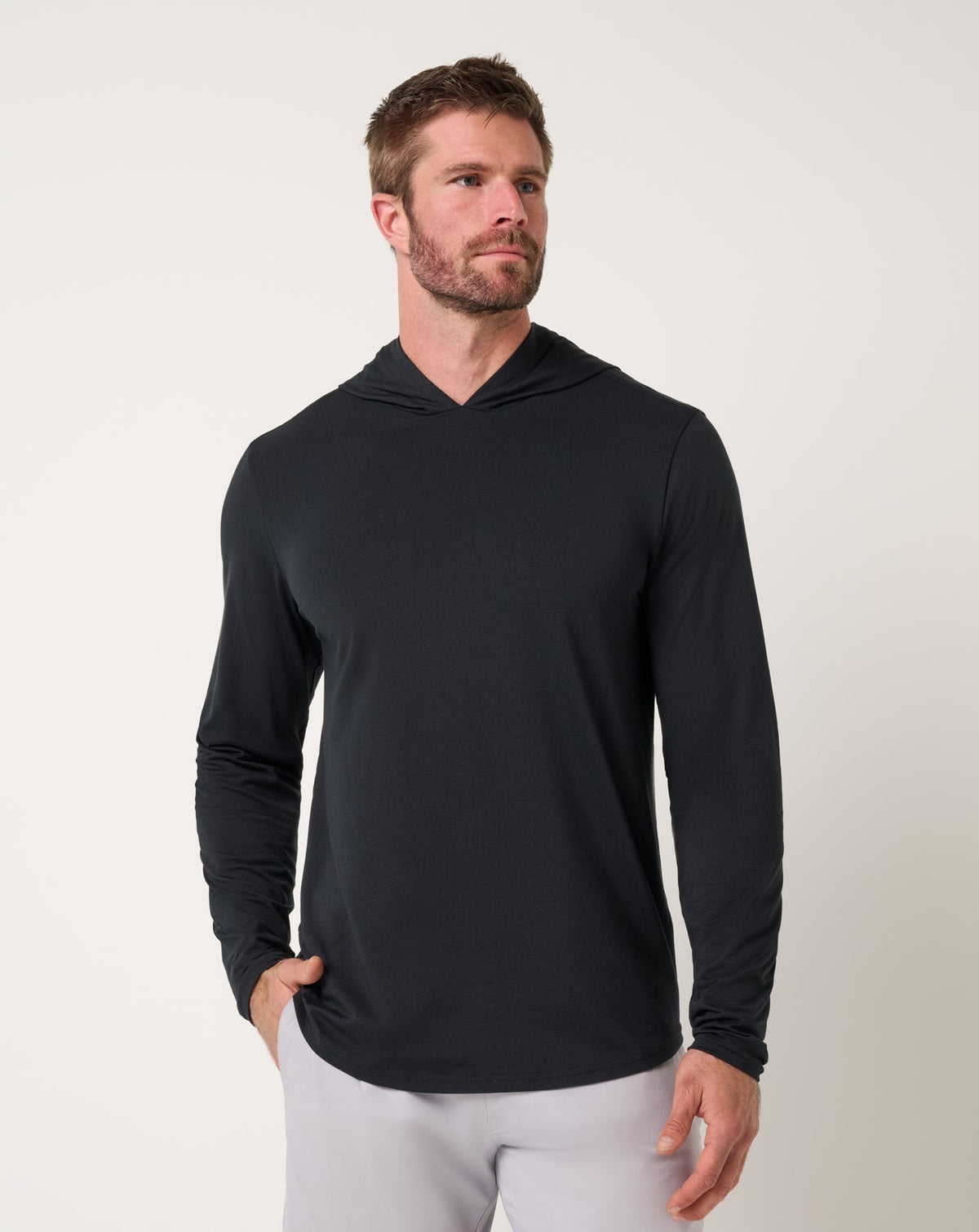 Performance Jersey Hoodie Black | Travis Mathew