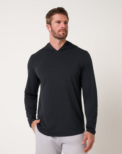 Performance Jersey Hoodie Black | Travis Mathew