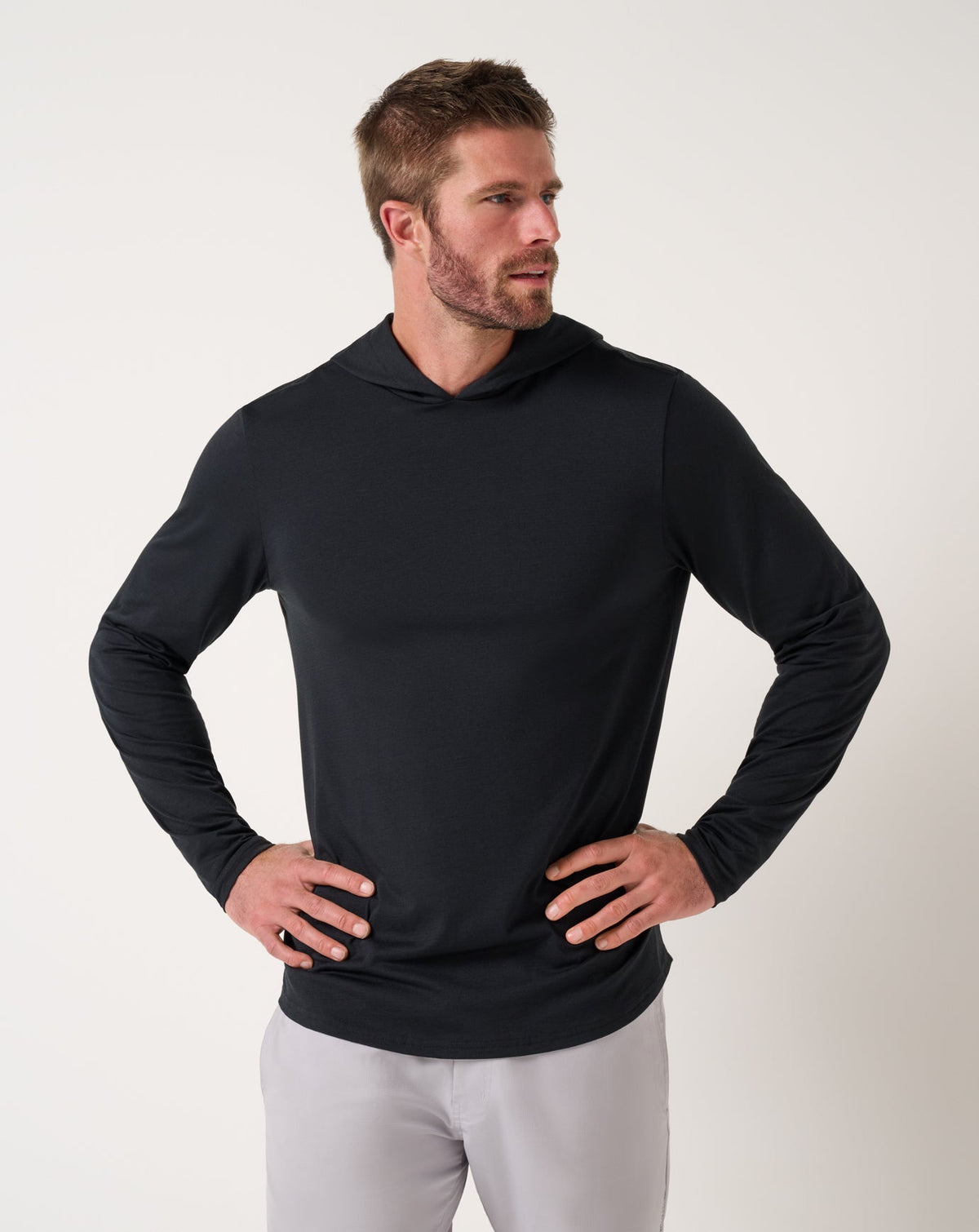 Performance Jersey Hoodie Black | Travis Mathew