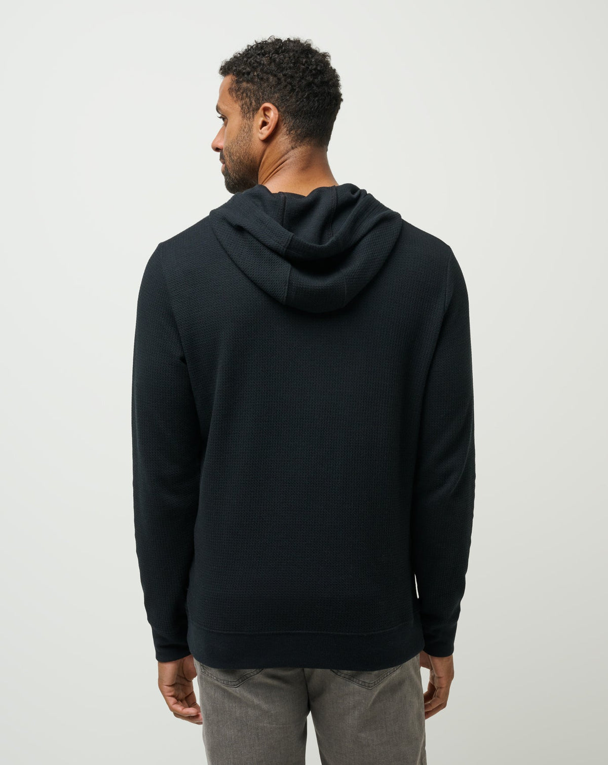 Cloud Waffle Hoodie Black | Travis Mathew