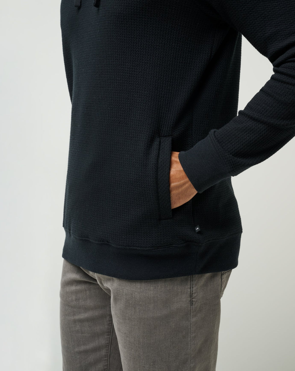 Cloud Waffle Hoodie Black | Travis Mathew