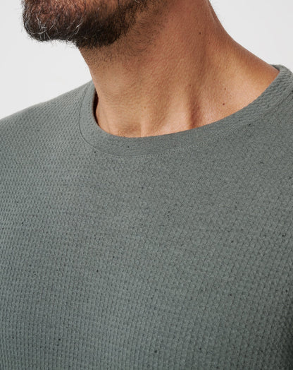 Cloud Waffle Crew Dark Olive | Travis Mathew