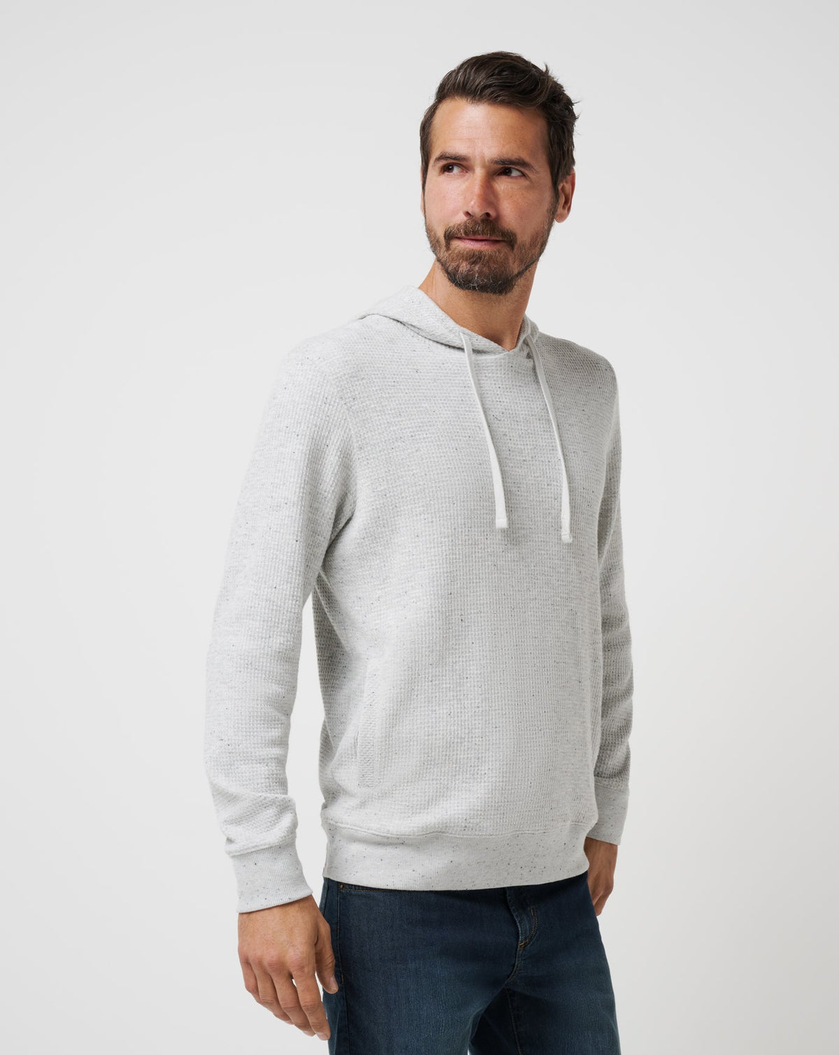Cloud Waffle Hoodie Light Grey | Travis Mathew