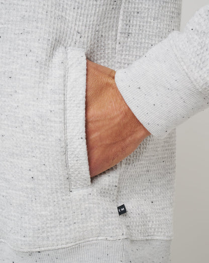 Cloud Waffle Hoodie Light Grey | Travis Mathew