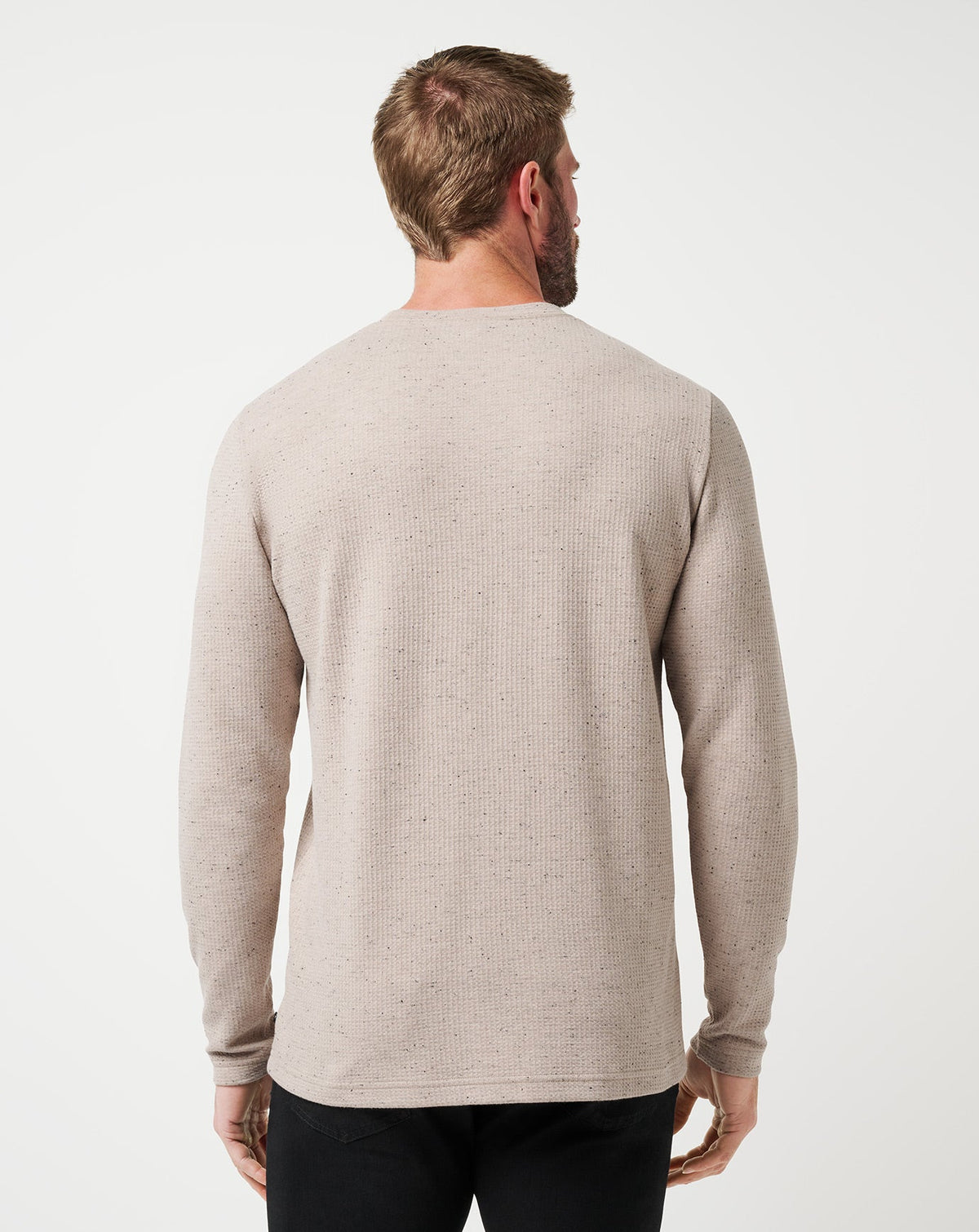 Cloud Waffle Crew Oxford Tan | Travis Mathew