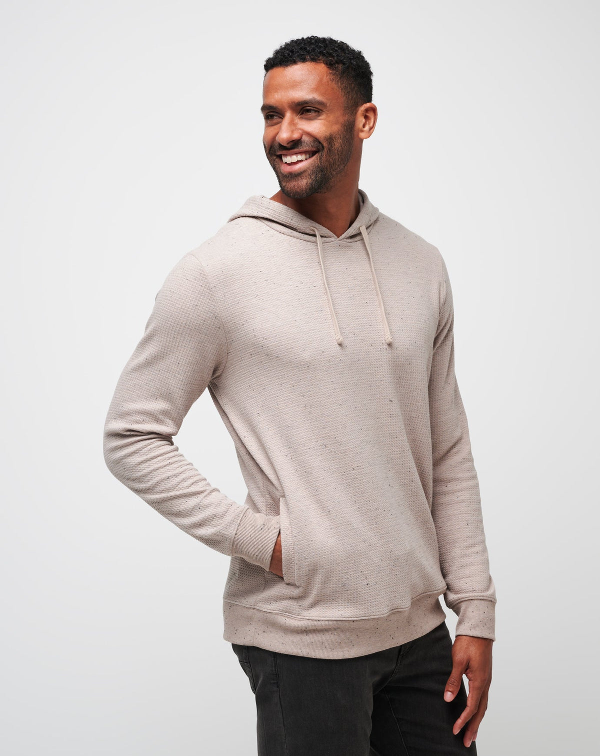 Cloud Waffle Hoodie Oxford Tan | Travis Mathew