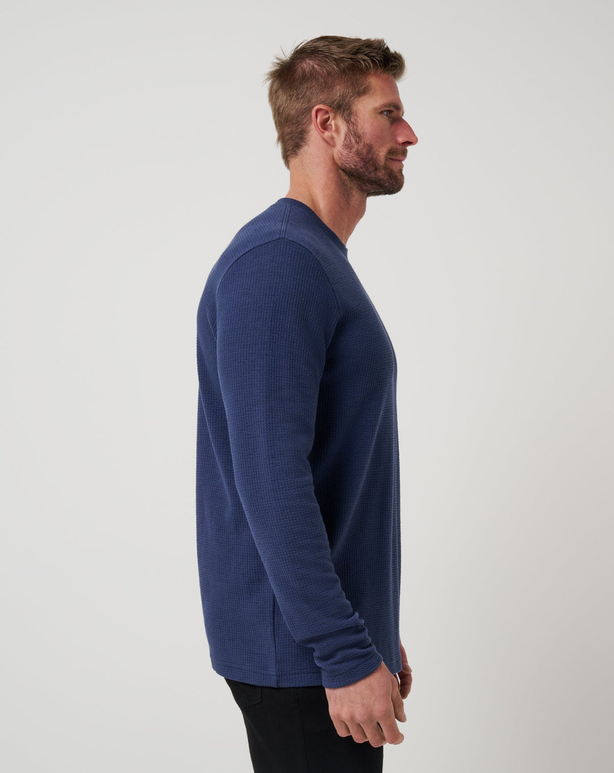 Cloud Waffle Crew Mood Indigo | Travis Mathew