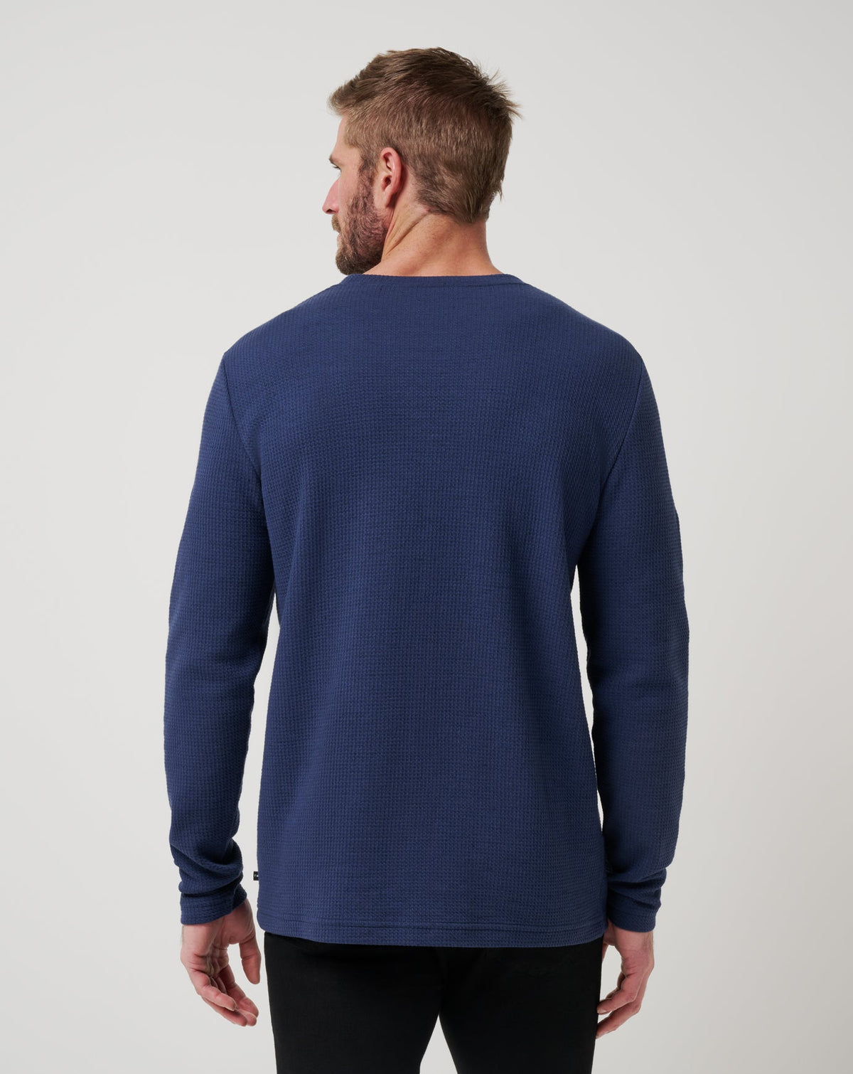 Cloud Waffle Crew Mood Indigo | Travis Mathew