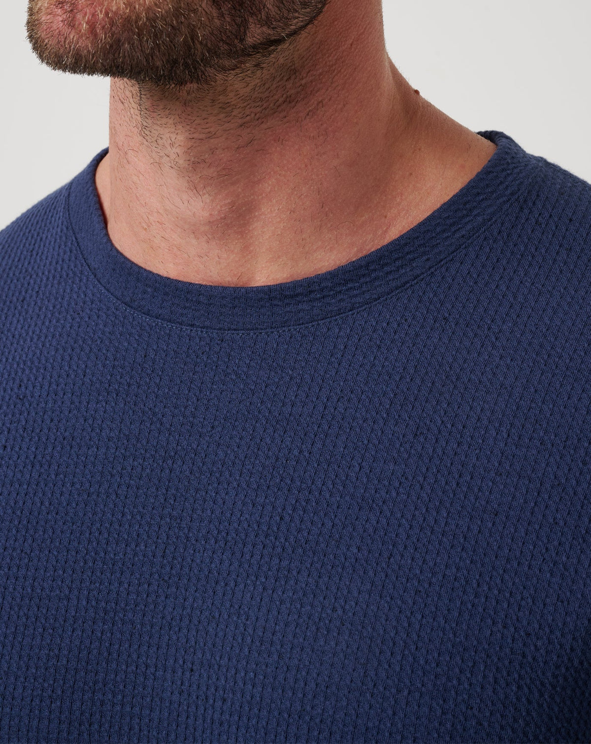 Cloud Waffle Crew Mood Indigo | Travis Mathew