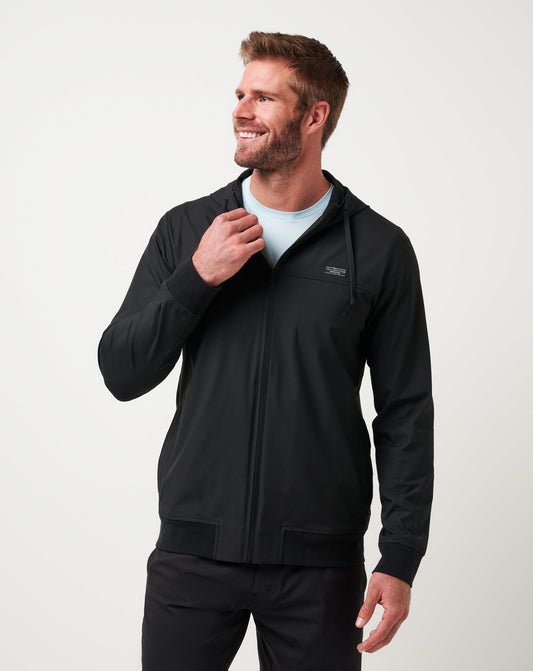 Wanderlust Hoodie Black | Travis Mathew