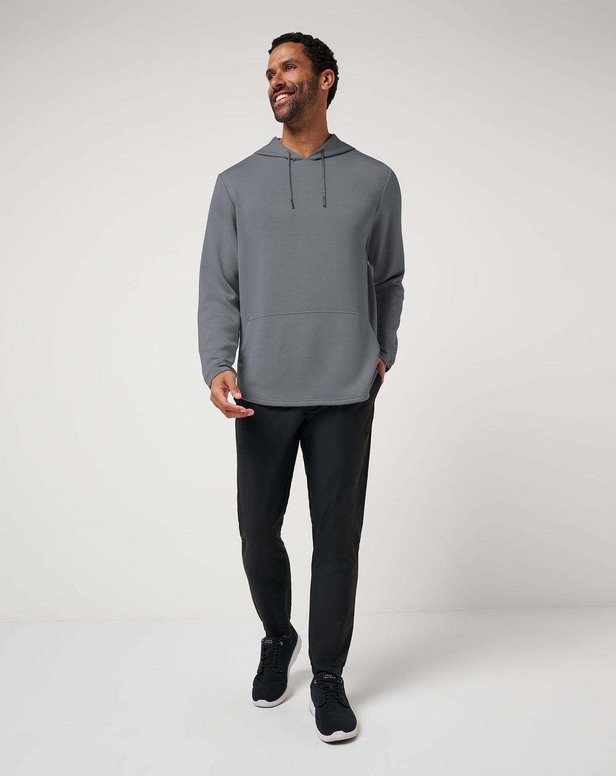 Fibercloud Hoodie Heather Grey | Travis Mathew