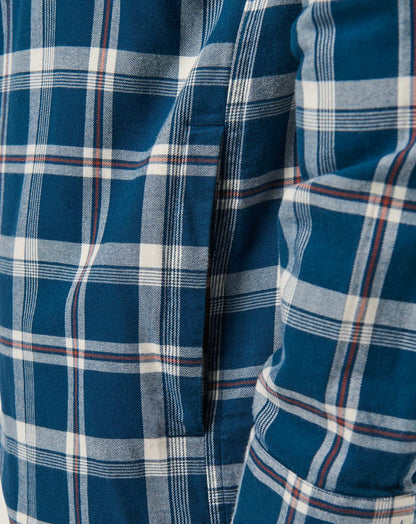 Cloud Flannel Hooded Button-Up Titan | Travis Mathew