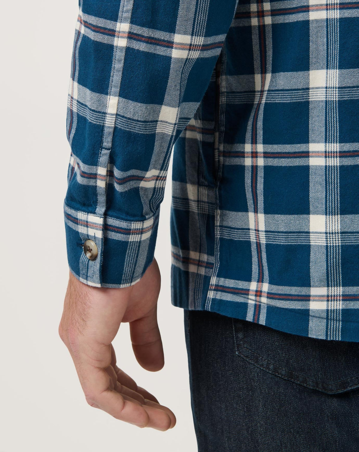 Cloud Flannel Hooded Button-Up Titan | Travis Mathew