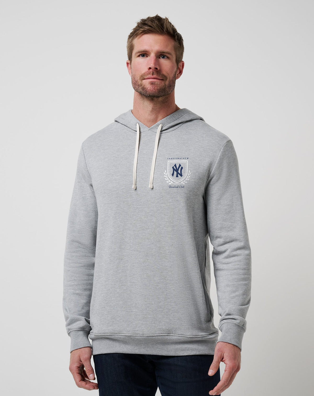 New York Yankees Stadium Hoodie Heather Grey | Travis Mathew