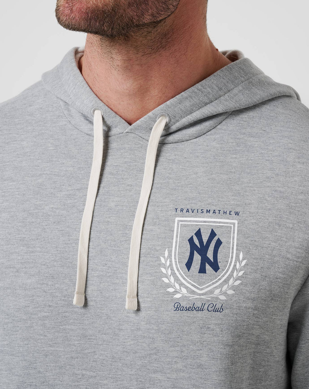 New York Yankees Stadium Hoodie Heather Grey | Travis Mathew