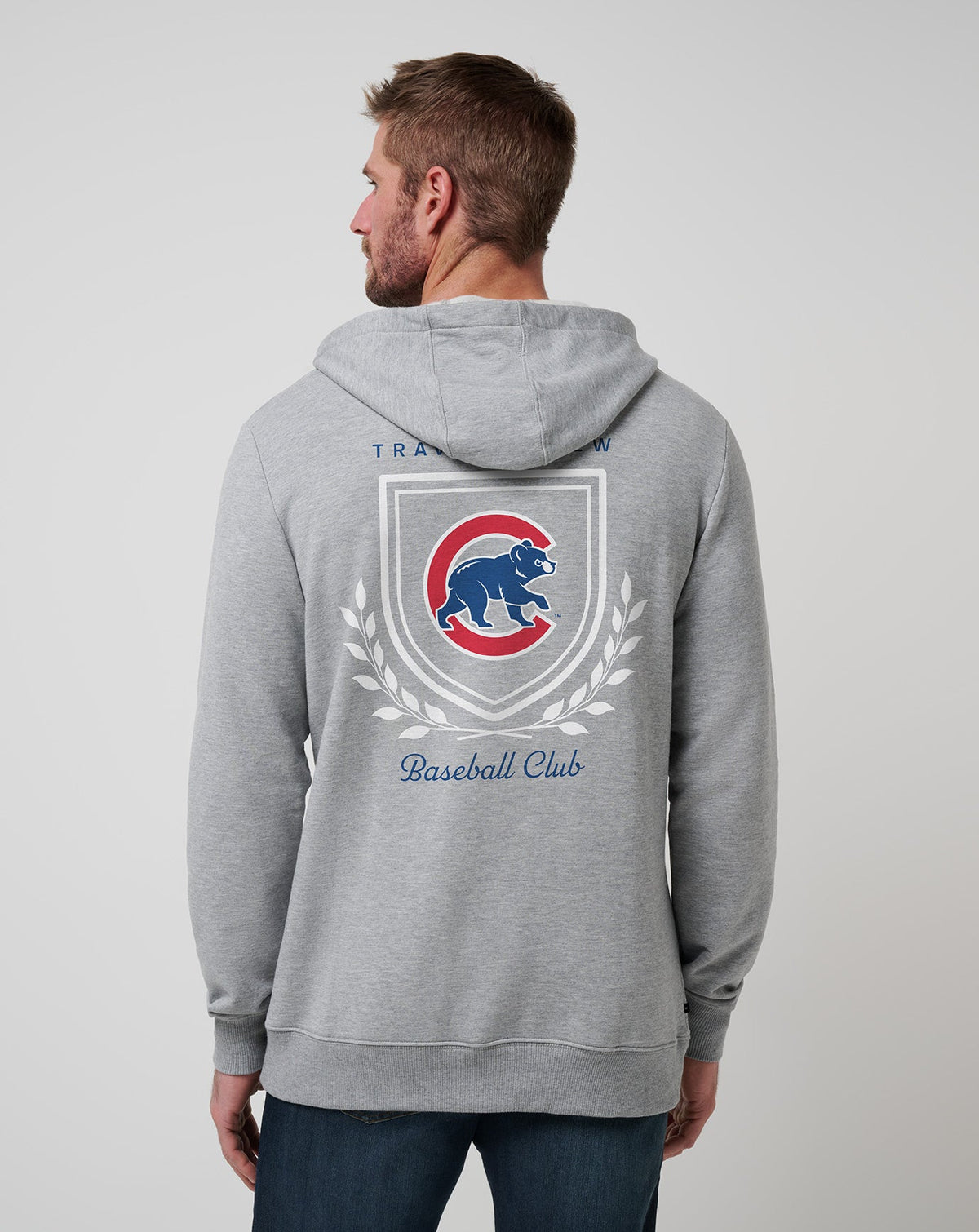 Chicago Cubs Stadium Hoodie Heather Grey | Travis Mathew
