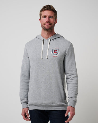 Atlanta Braves Stadium Hoodie Heather Grey | Travis Mathew