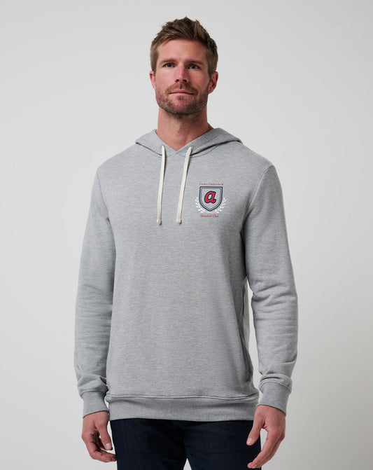 Atlanta Braves Stadium Hoodie Heather Grey | Travis Mathew