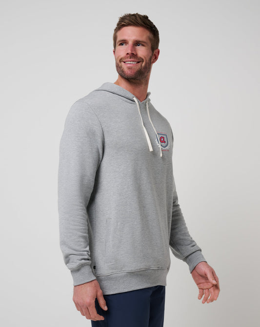 Atlanta Braves Stadium Hoodie Heather Grey | Travis Mathew