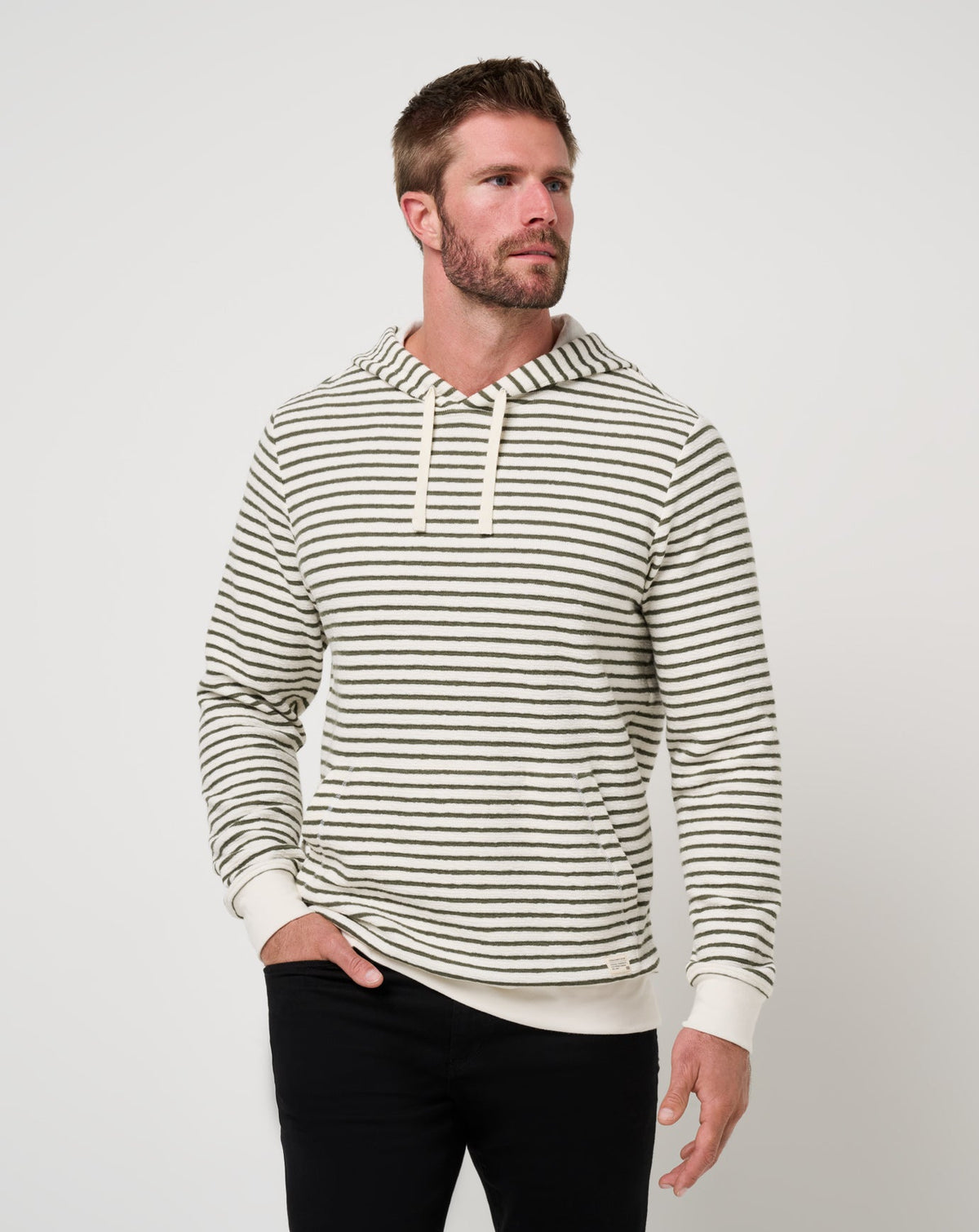 Shark Warning Hoodie Dark Olive | Travis Mathew