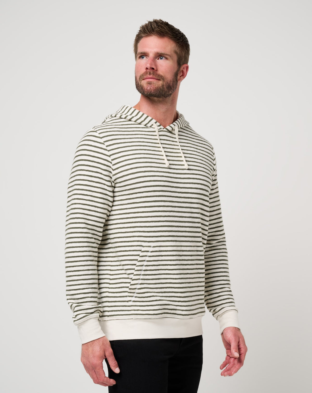 Shark Warning Hoodie Dark Olive | Travis Mathew