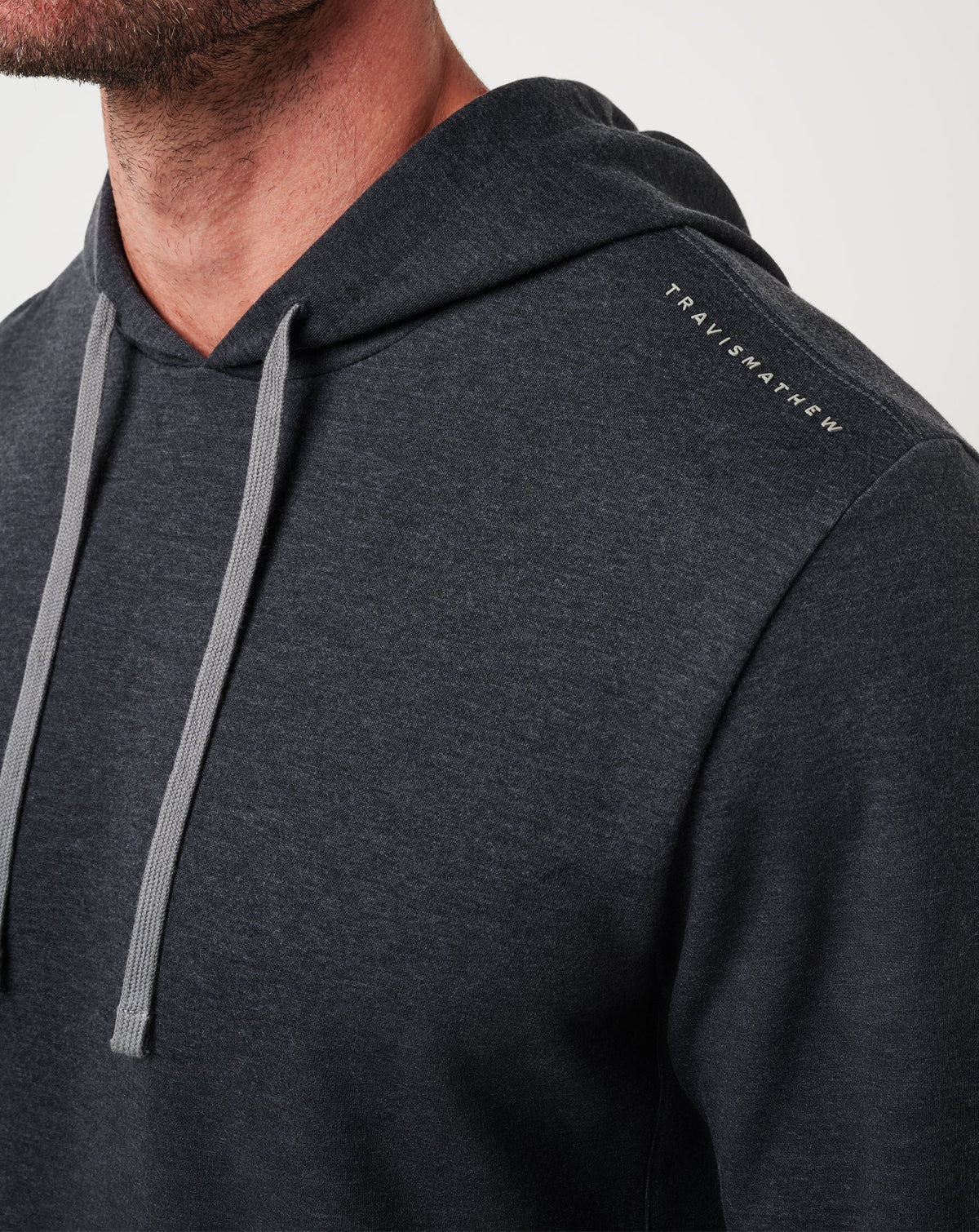 Upgraded Tech Hoodie Heather Black | Travis Mathew