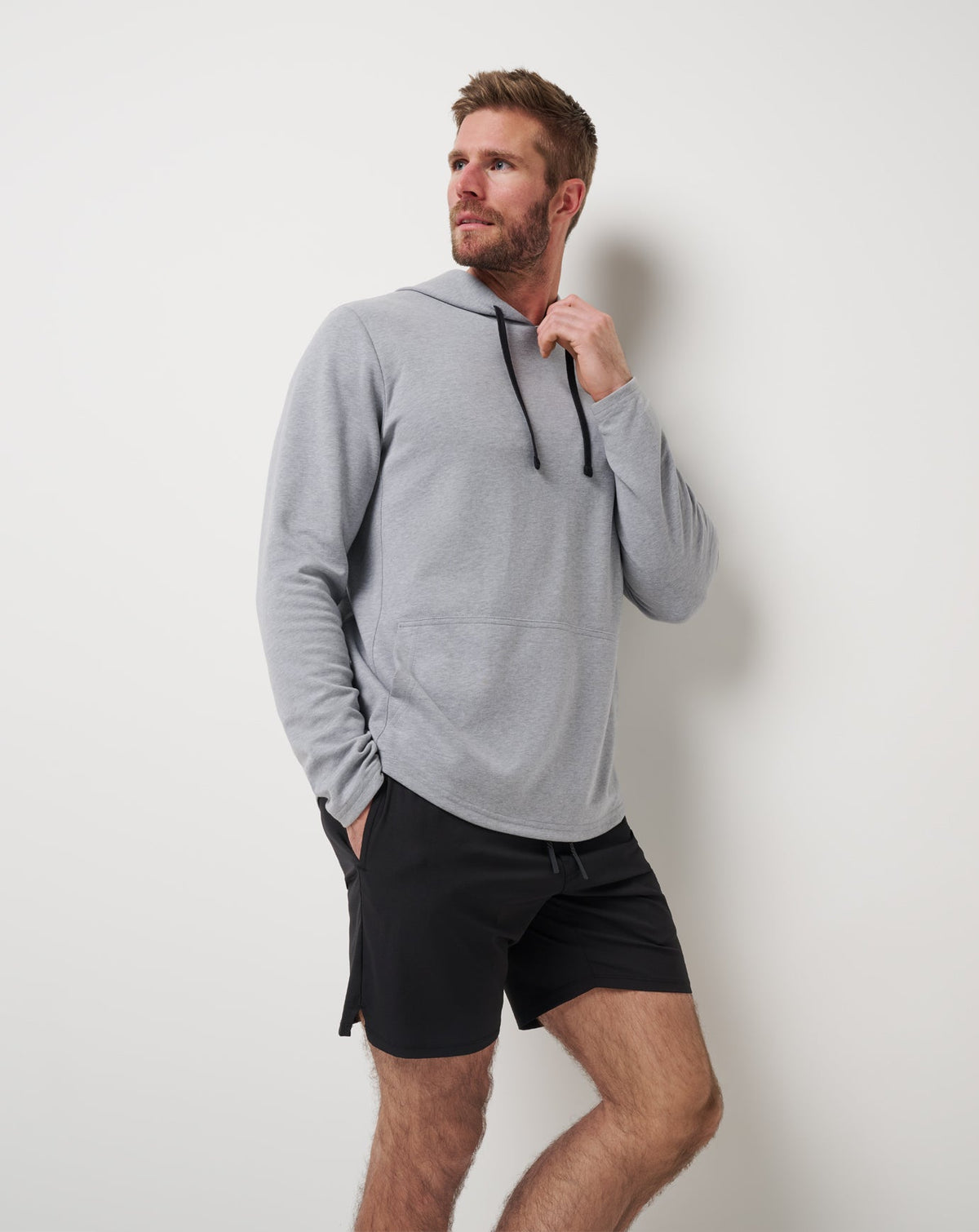 Upgraded Tech Hoodie Heather Grey | Travis Mathew
