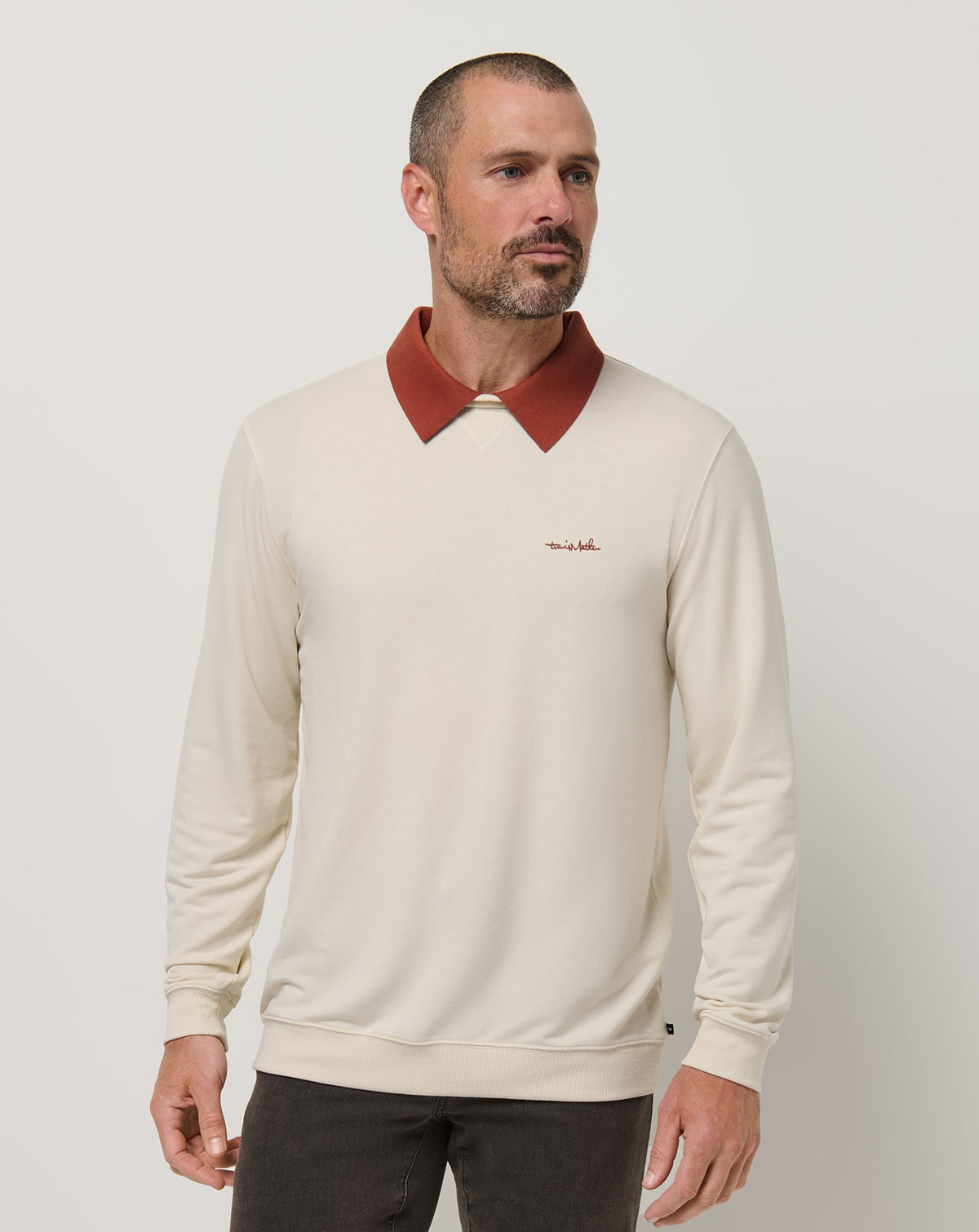 Amenities Collar Crew Birch | Travis Mathew