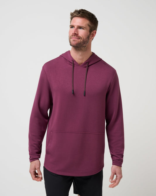 Fibercloud Hoodie Mauve Wine | Travis Mathew