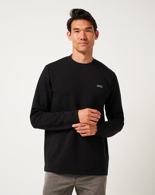 Man About Town Crew Black | Travis Mathew