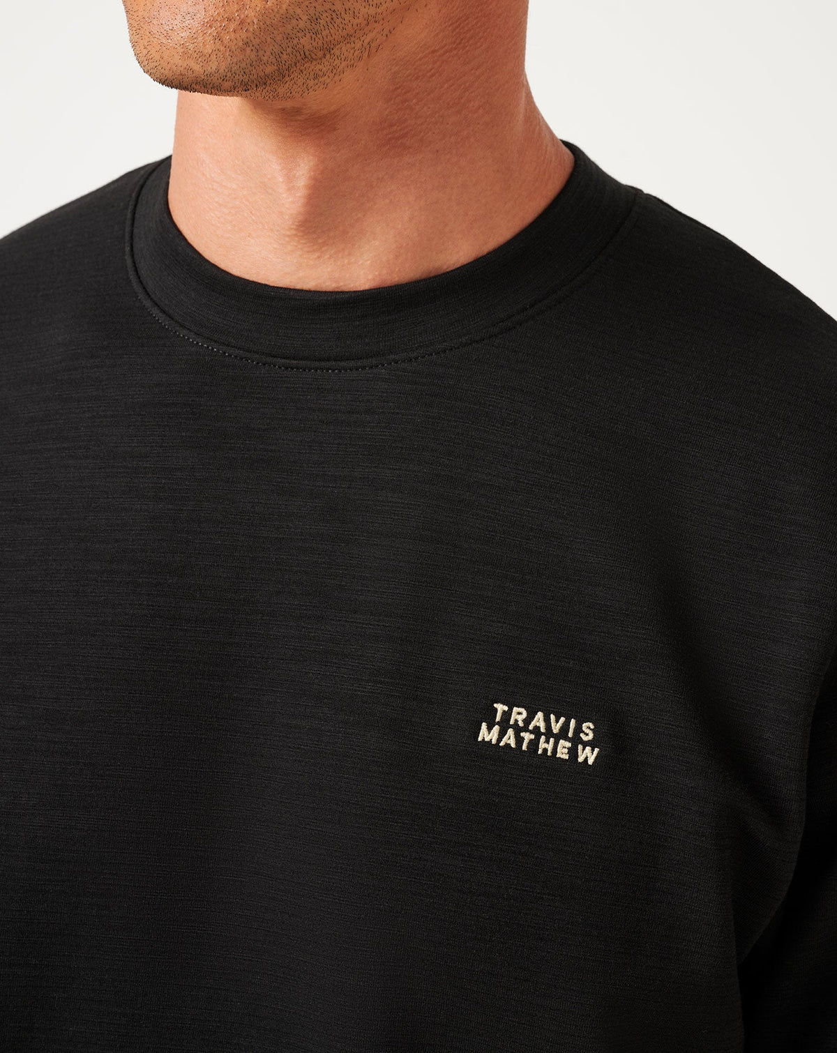 Man About Town Crew Black | Travis Mathew
