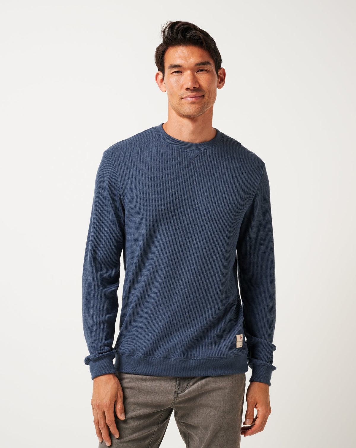 Nonrev Long Sleeve Crew Mood Indigo/Vintage Indigo | Travis Mathew