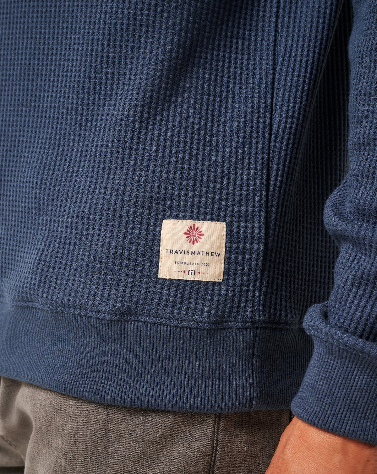 Nonrev Long Sleeve Crew Mood Indigo/Vintage Indigo | Travis Mathew
