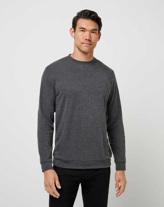 Cloud Sweater Heather Black | Travis Mathew
