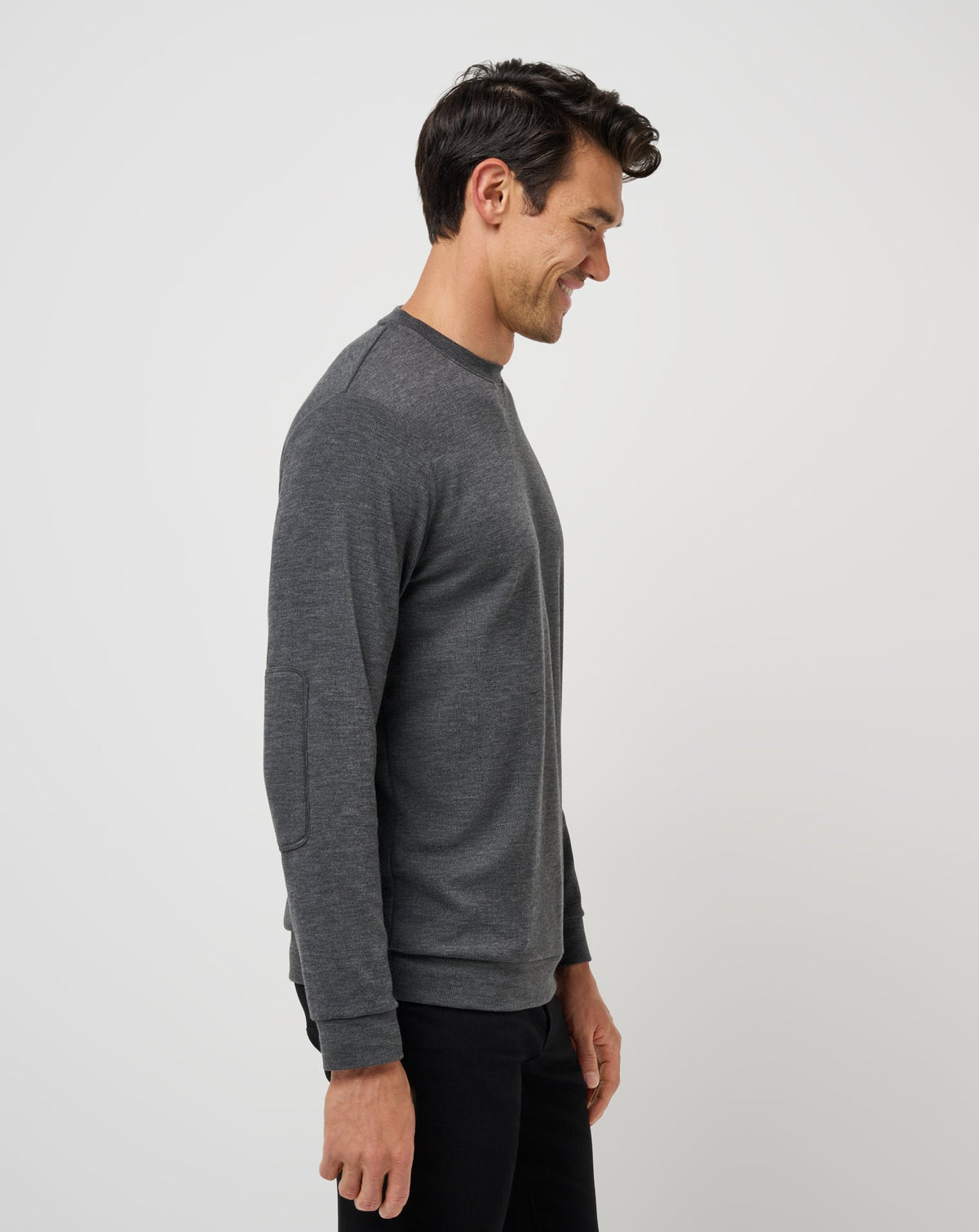 Cloud Sweater Heather Black | Travis Mathew