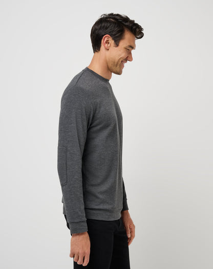 Cloud Sweater Heather Black | Travis Mathew