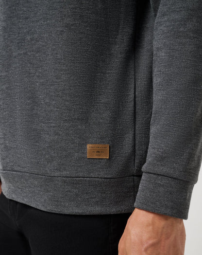 Cloud Sweater Heather Black | Travis Mathew