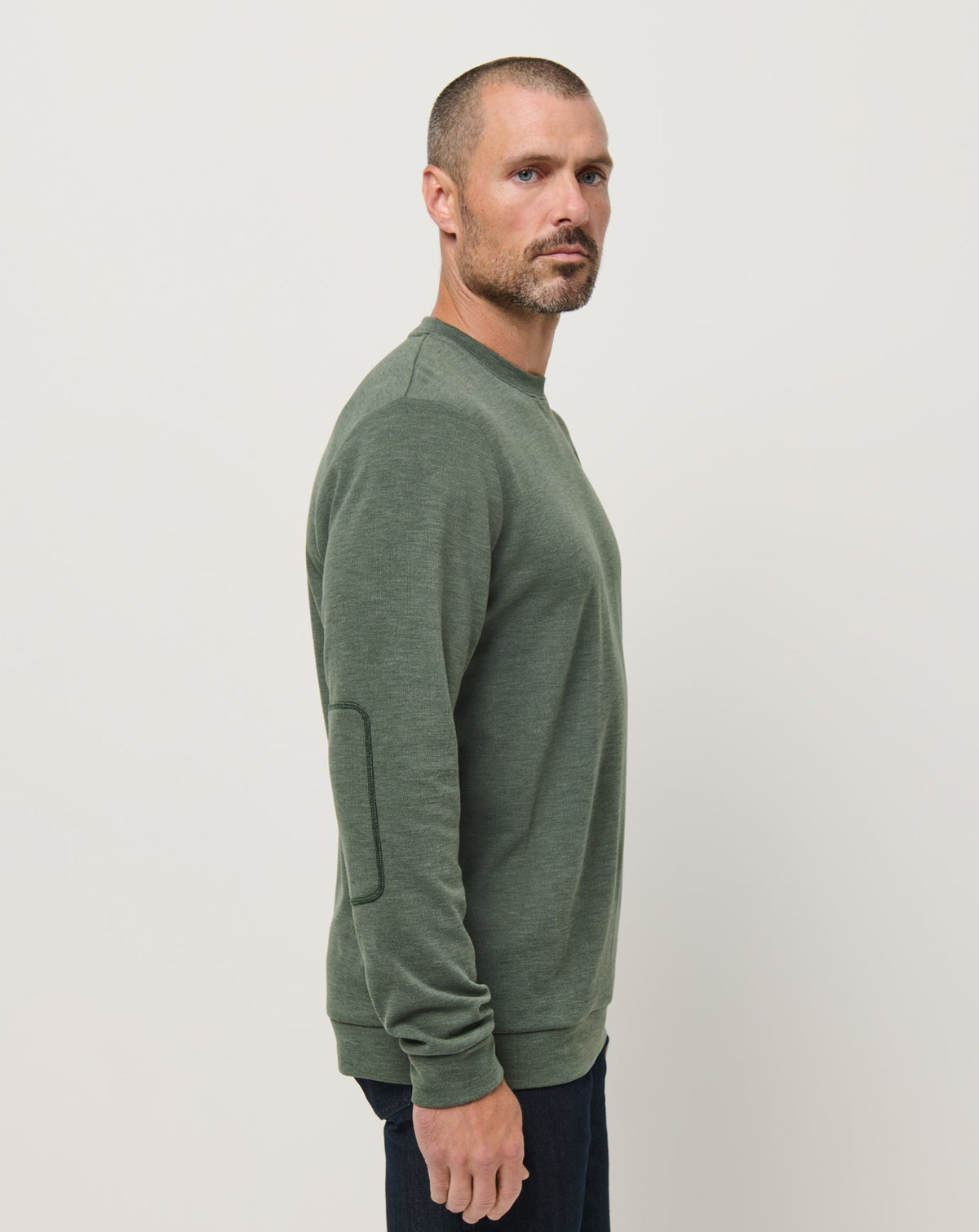 Cloud Sweater Heather Dark Olive | Travis Mathew