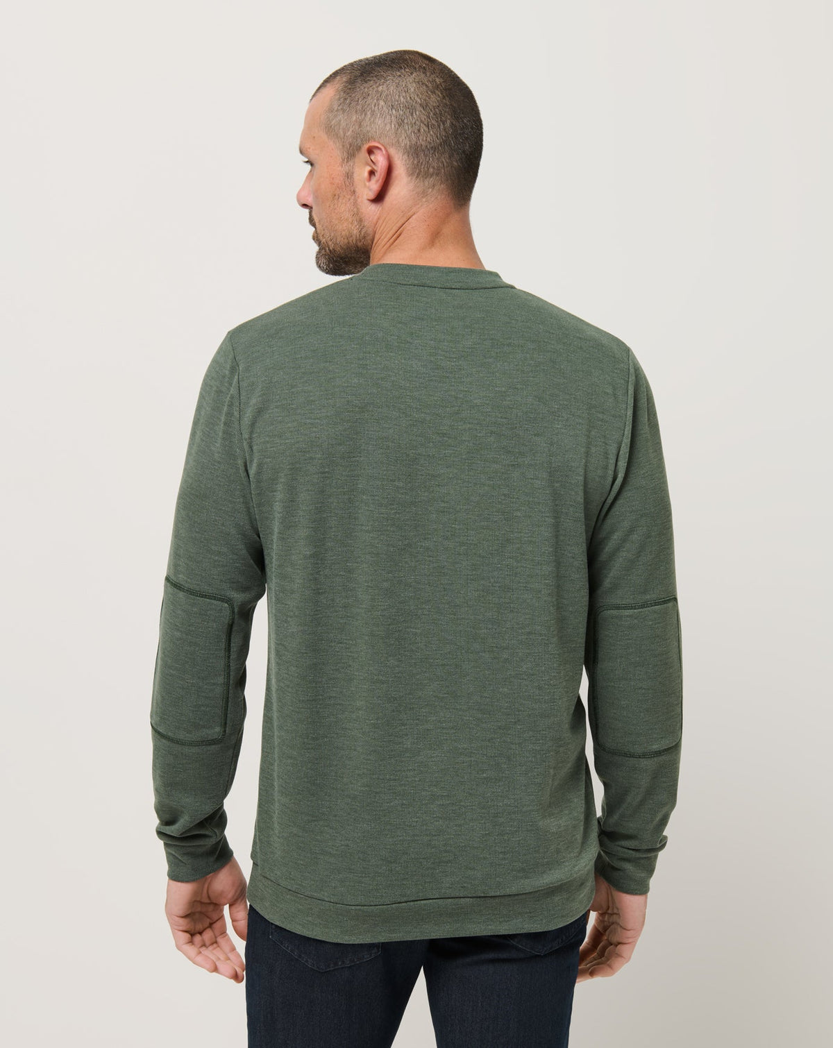 Cloud Sweater Heather Dark Olive | Travis Mathew