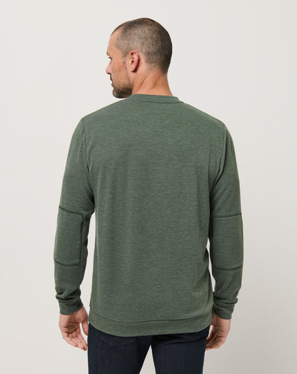 Cloud Sweater Heather Dark Olive | Travis Mathew